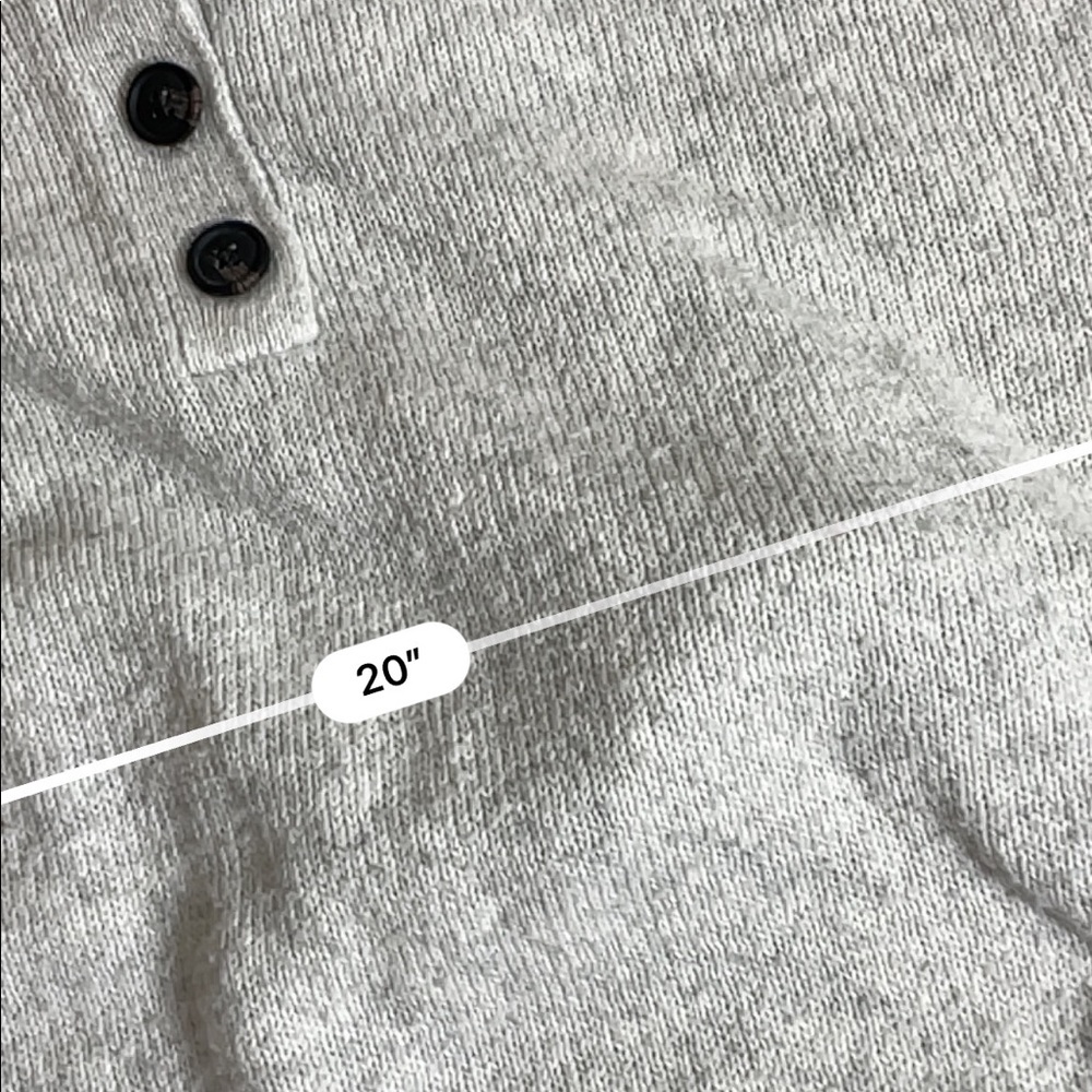 American Eagle Henley hooded sweater top - Picture 4 of 5